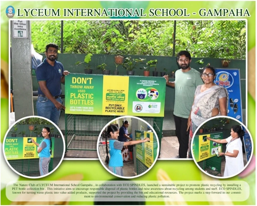 ECO SPINDLES PARTNERS LYCEUM GAMPAHA TO DRIVE RECYCLING AWARENESS
